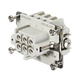 Weidmuller HDC Insert, female, 6-pole, size 3, 500V, 24A